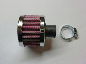 Åndedrætsfilter universal 13mm krom